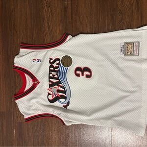 White Sixers Basketball Jersey Allen Iverson